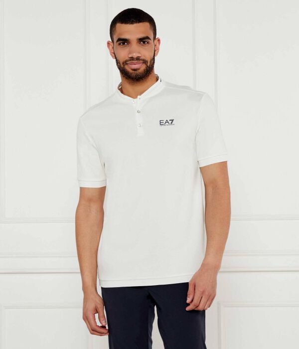 

Рубашка поло Slim fit Ea7, экрю