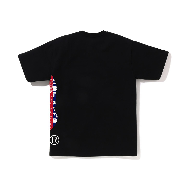 Футболка хлопковая с принтом логотипа A BATHING APE, черная — фото 3