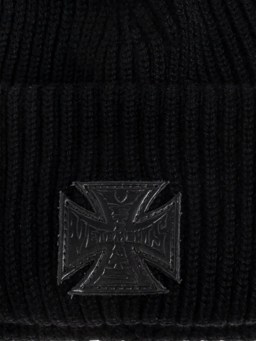 

Шапка-бини с логотипом Vetements, черный