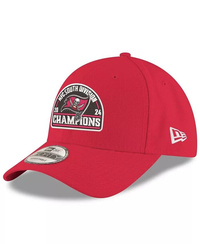 

Мужская красная кепка Tampa Bay Buccaneers 2024 NFC South Division Champions 9FORTY Adjustable New Era