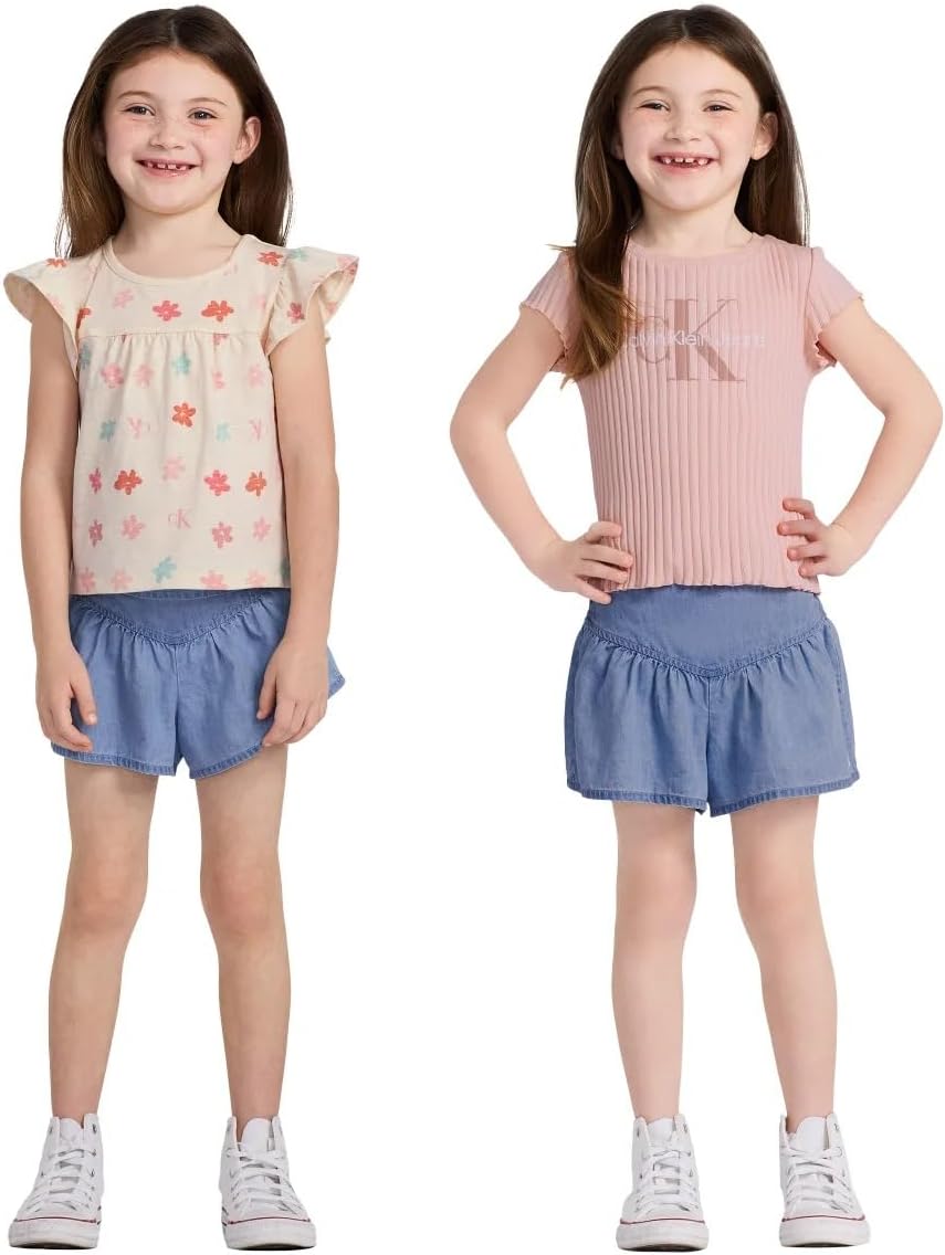 

Детский комплект из 3 предметов из хлопка Calvin Klein, Pink