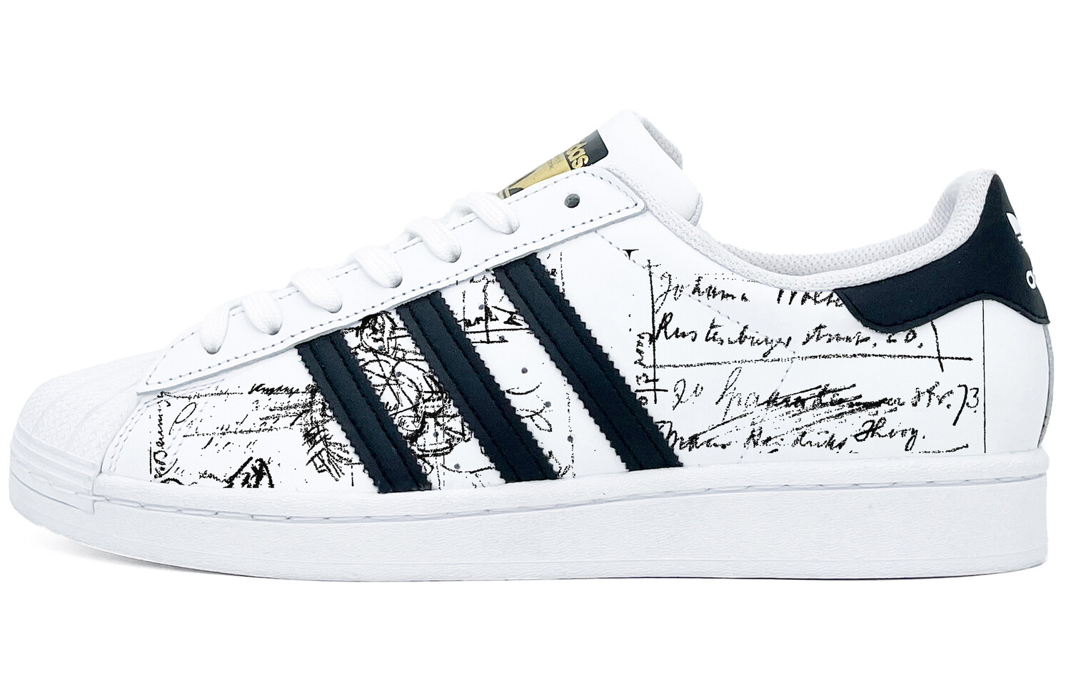 

Кроссовки adidas originals Superstar Skateboarding Shoes Unisex Low-top White, черный