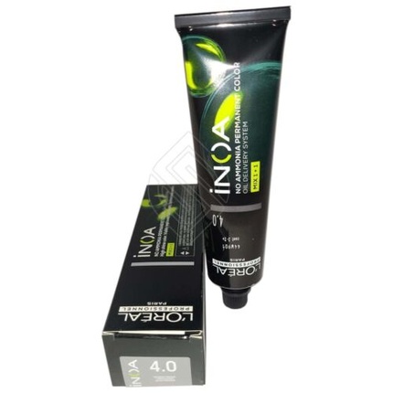 

Loreal Inoa Стойкая краска для волос без аммиака Original 4.0/4NN 2 унции Professionnel Paris