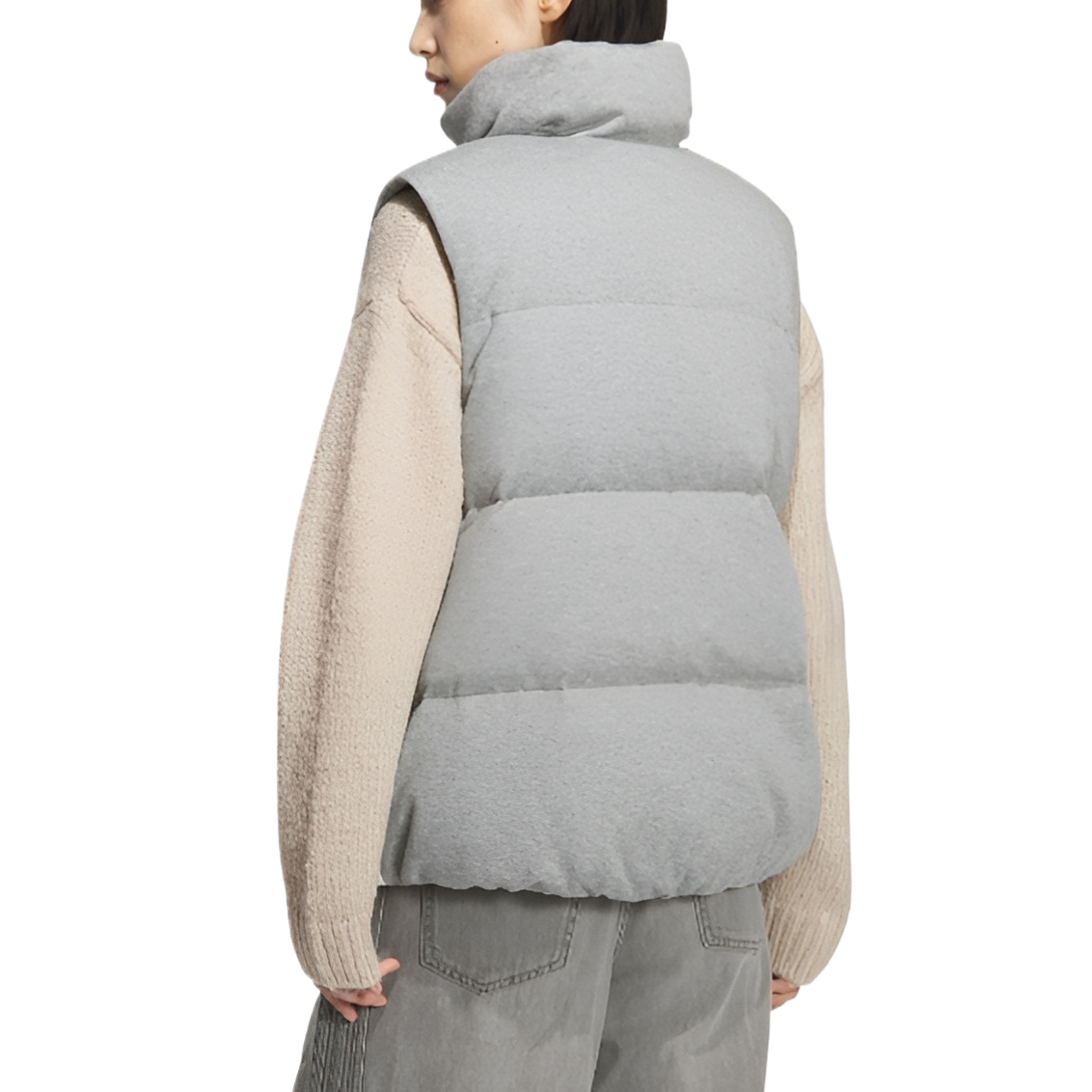Женские жилетки Medium Heather Gray Adidas Originals, серый — фото 3
