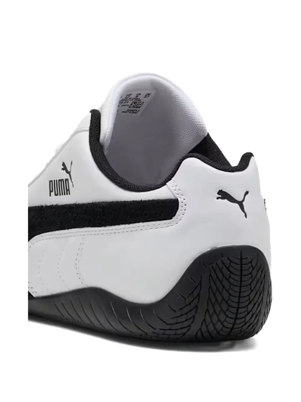 Кожаные кроссовки Speedcar на шнуровке PUMA, белый — фото 3