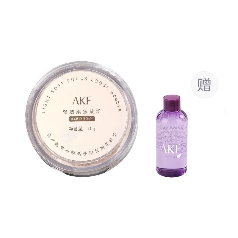 

Легкая и прозрачная рассыпчатая пудра для контроля жира без переноса 10г AKF