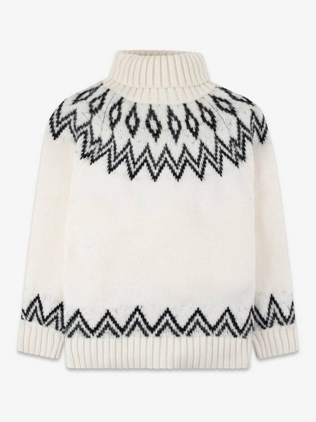 

Детский джемпер с ромбовидным узором The Little Tailor, Cream