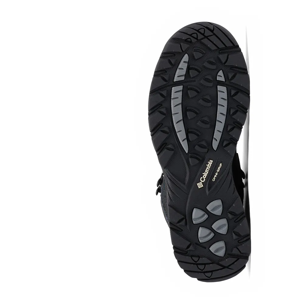 Женские походные ботинки Columbia Newton Ridge Plus Size кожаные водонепроницаемые, черный — фото 2
