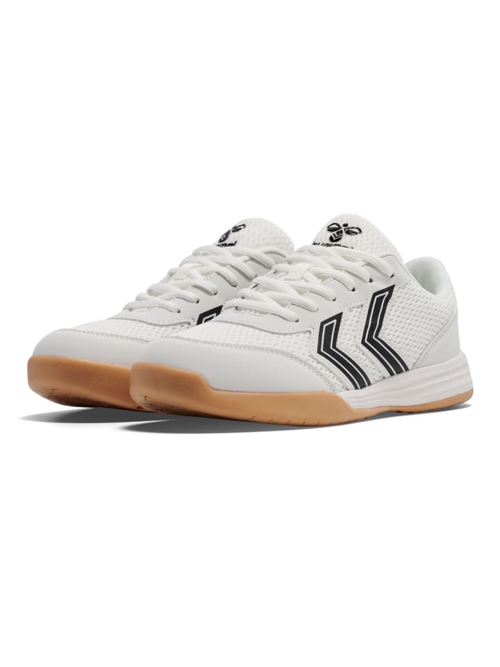 Детские кроссовки для игры в помещении Hummel Multiplay Flex в БЕЛОМ/ЧЕРНОМ ЦВЕТЕ Hummel — фото 4