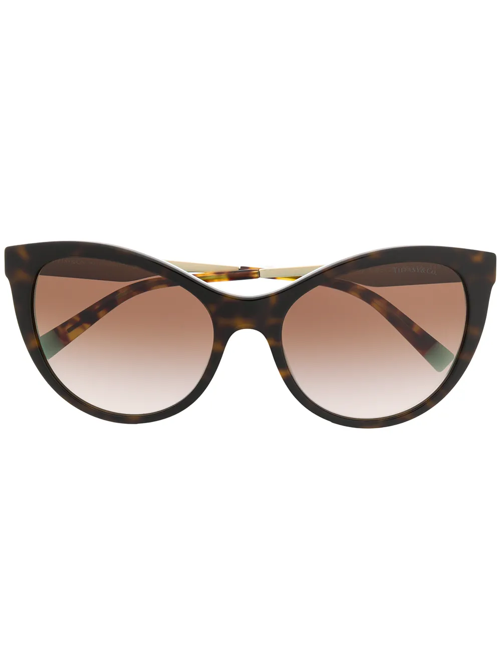 

Солнцезащитные очки в оправе 'кошачий глаз' Tiffany & Co Eyewear, коричневый