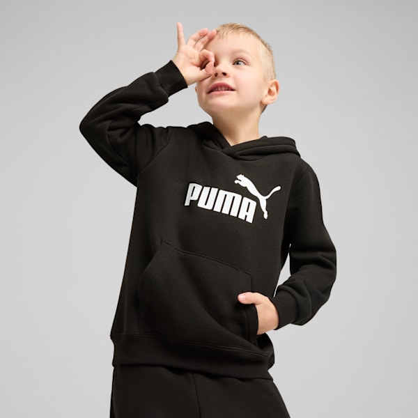 

Детская флисовая толстовка с капюшоном Puma Essentials, черный