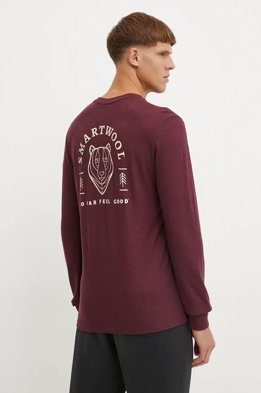 

Спортивная куртка Smartwool с длинными рукавами Bear Stare, гранатовый
