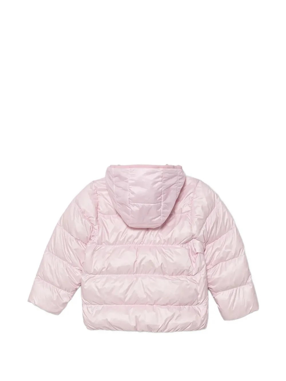 Стеганная куртка с капюшоном и логотипом Adidas Kids, розовый — фото 2