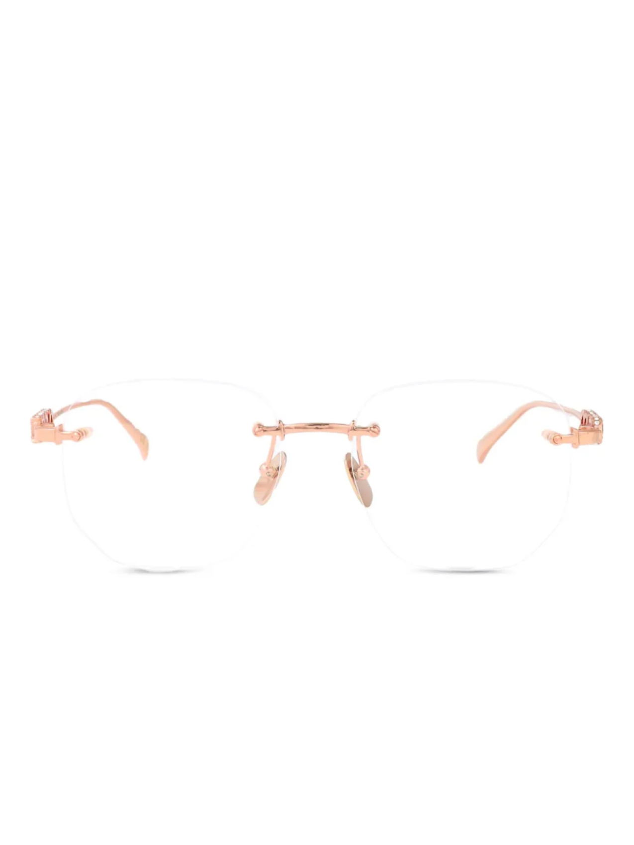 

Gucci Eyewear geometric-frame очки, золотой