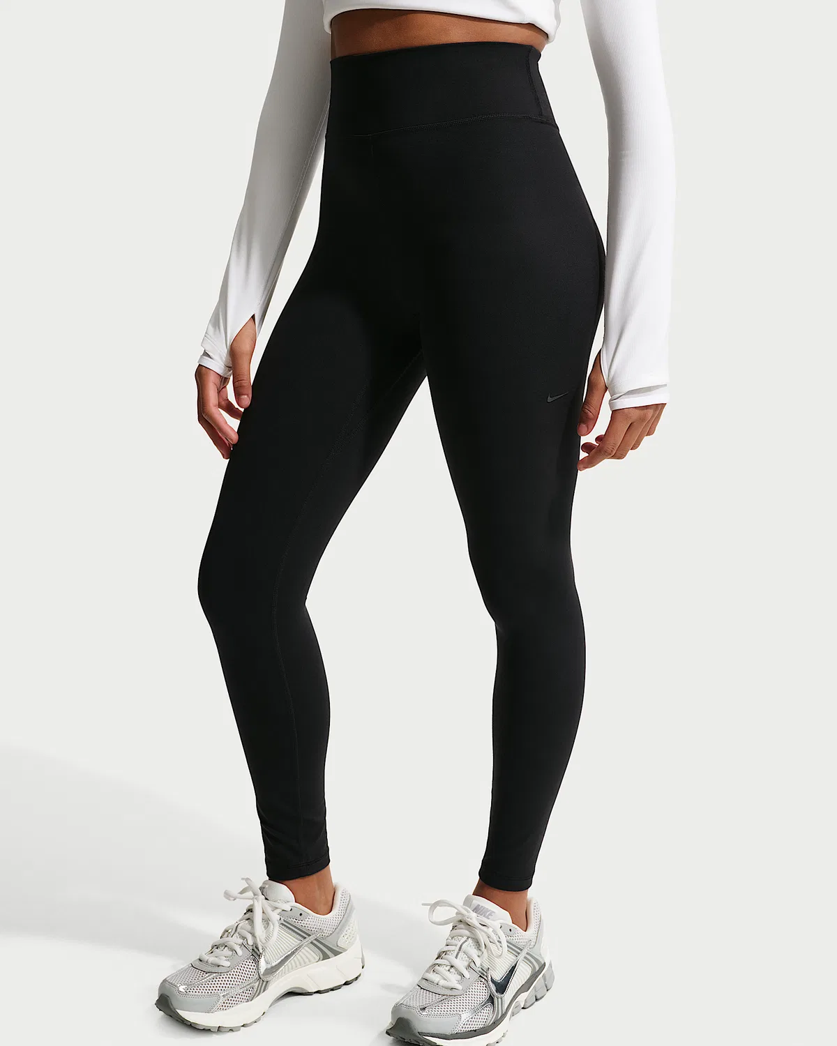 Детские леггинсы Nike MAVN Dri-FIT с высокой посадкой, Black/Black — фото 2
