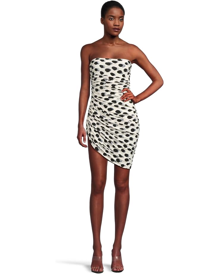 

Платье Norma Kamali Strapless Diana Mini Dress, цвет Paint Dots