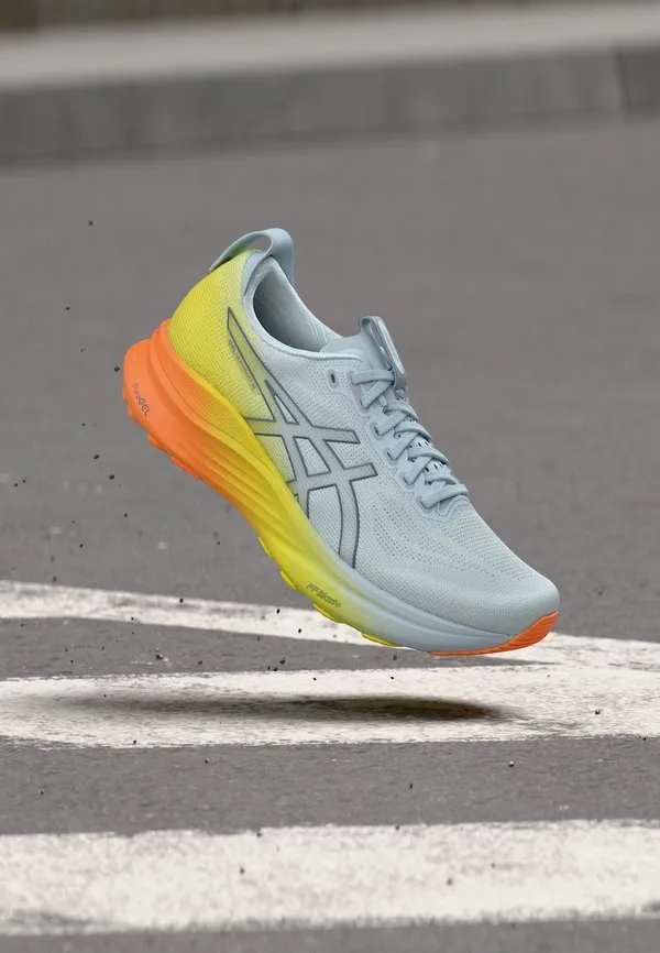 Кроссовки для бега по шоссе gel kayano 32 sunny sizzle Asics, Sky/Lemon Spark