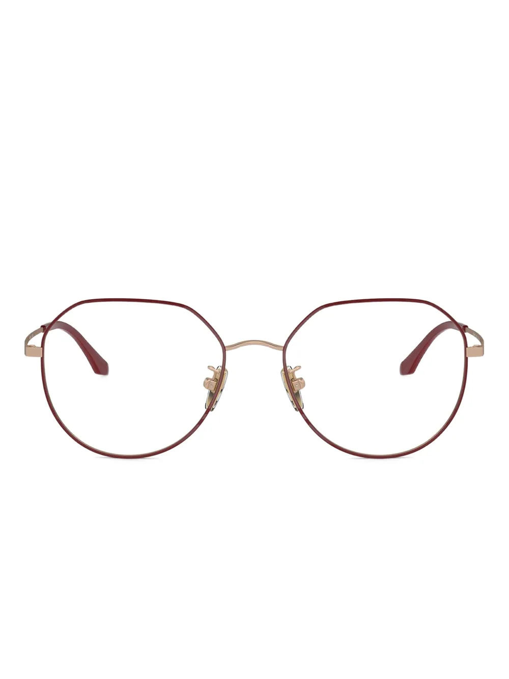 

Очки в геометричной оправе Vogue, красный