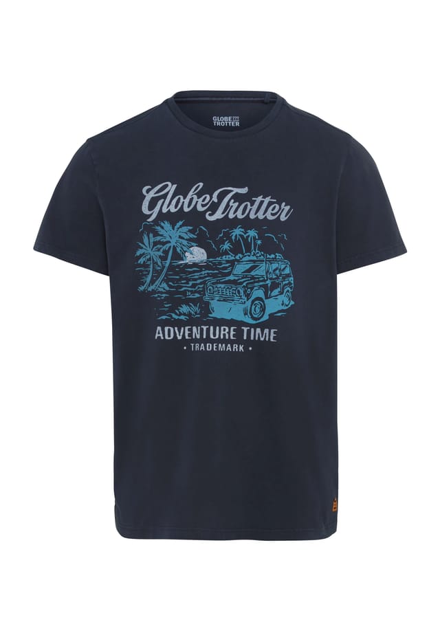 

Хлопковая футболка Globetrotter, синий