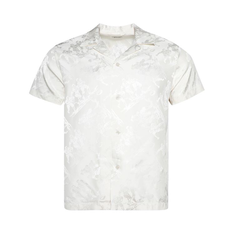 

Рубашка Bode Football Jacquard Bowling Shirt Black, черный