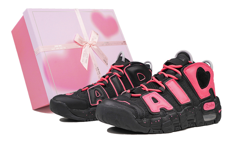 

Кроссовки Nike Air More Uptempo Vintage Basketball Shoes Women's Mid-Top Pink