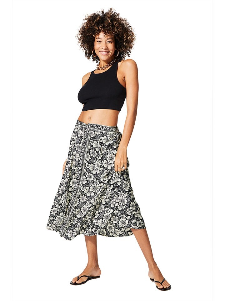 

Длинная юбка Aller Simplement, черный/белый