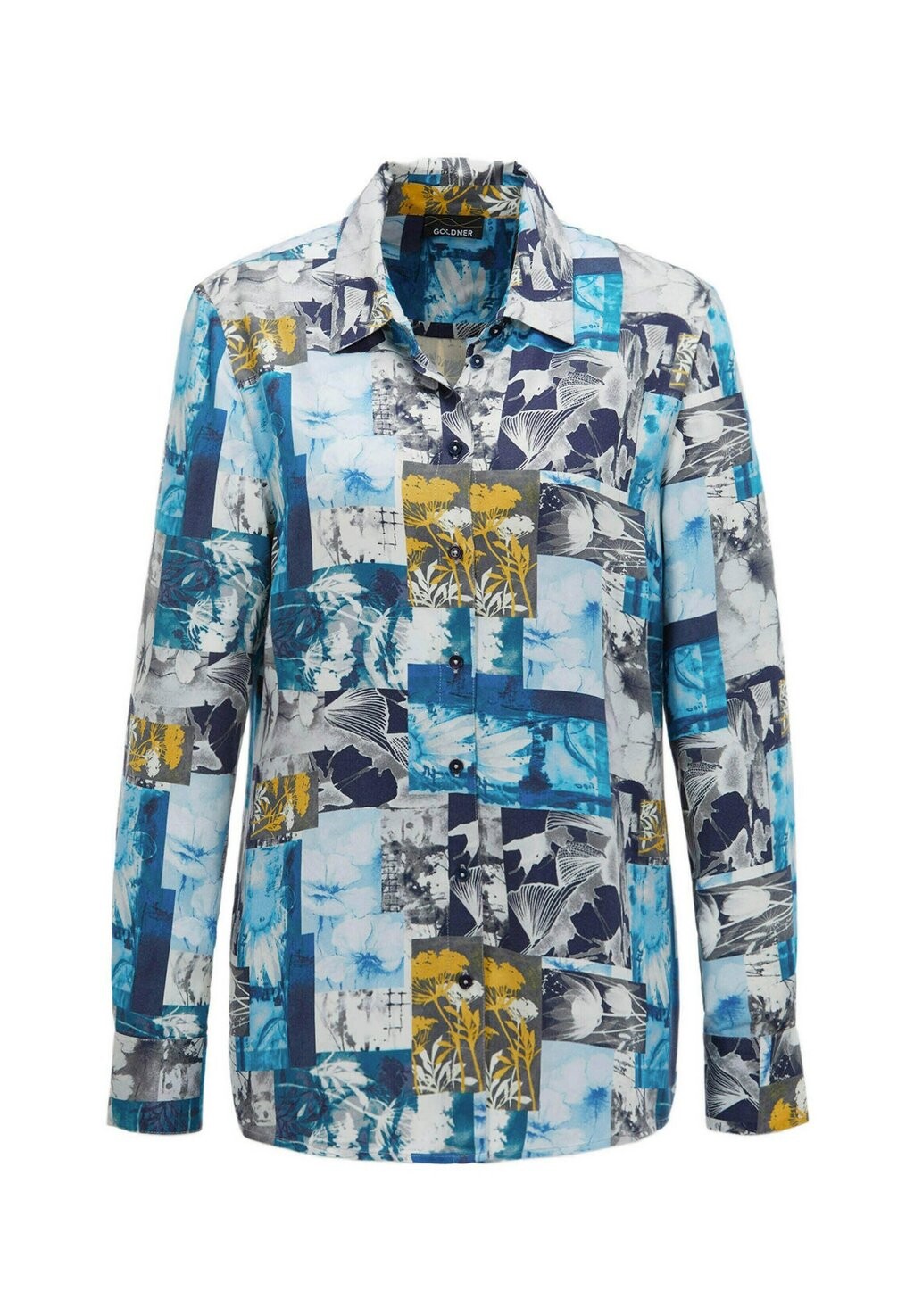 

Блузка на пуговицах MIT DRUCK GOLDNER, серый