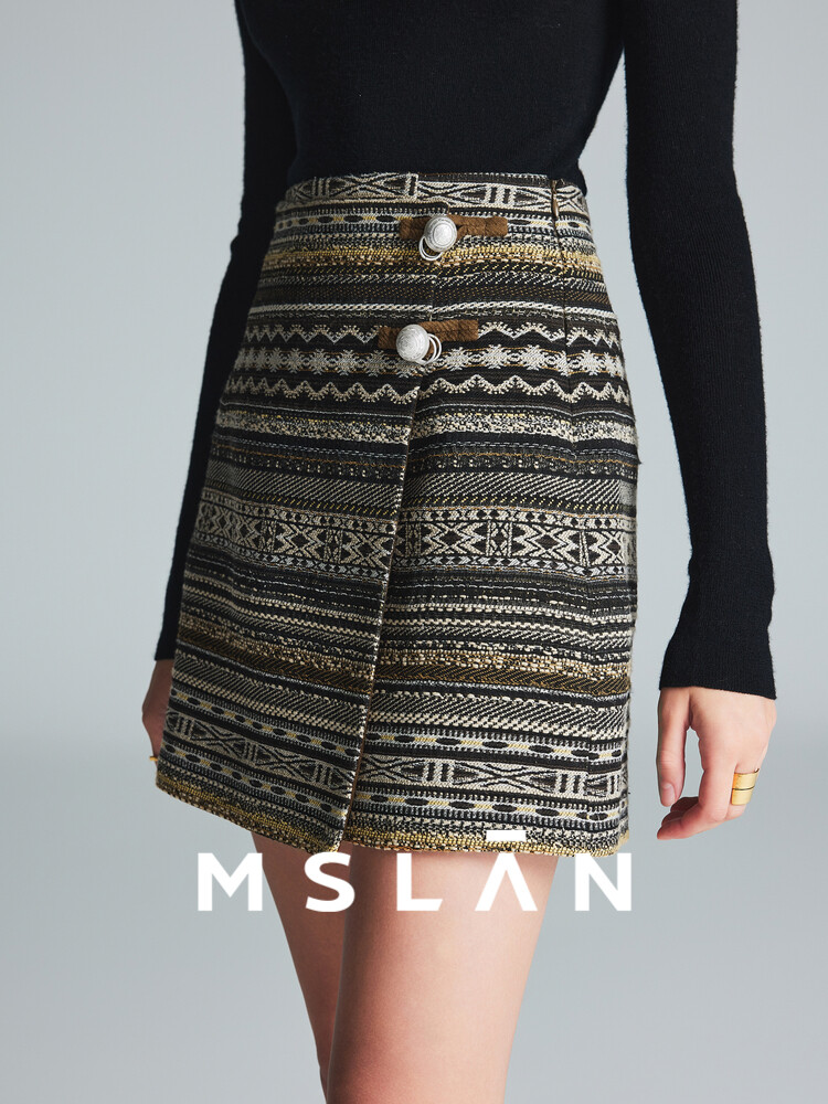 

Юбка Mslan короткая с узором