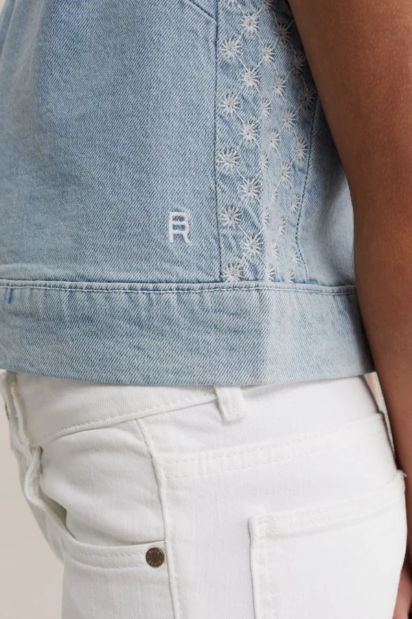 Блузка «синий хребет» We Fashion, Light Blue