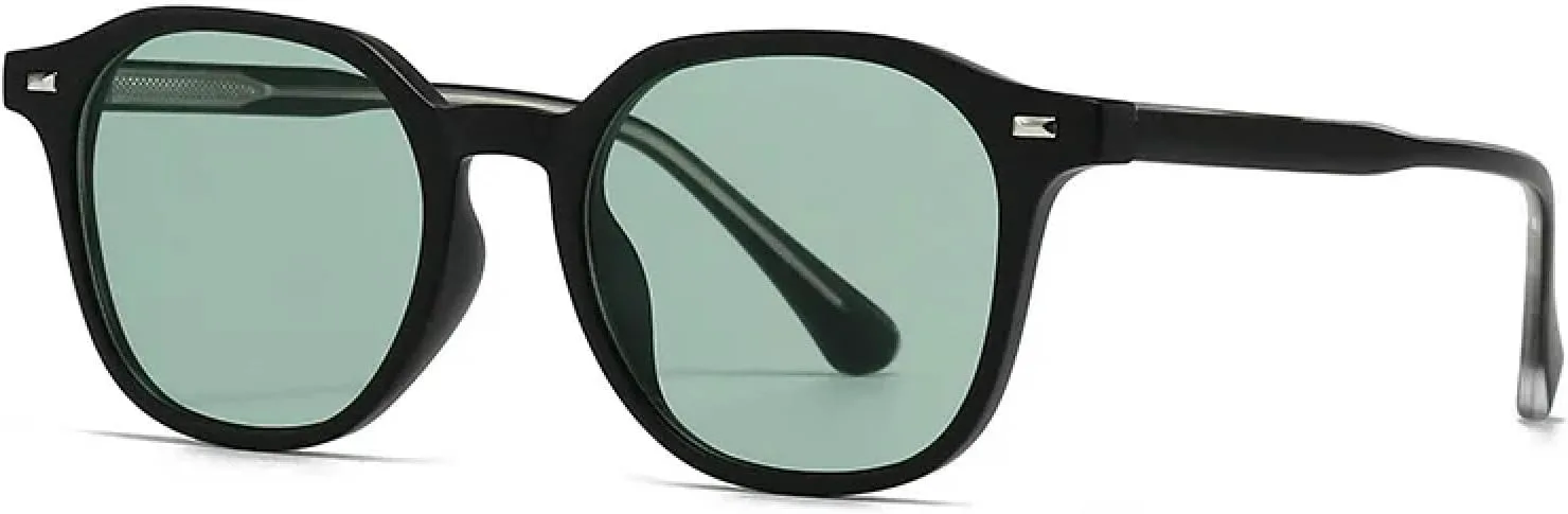 

Ретро круглые солнцезащитные очки для женщин, модные черные и зеленые, с защитой от ультрафиолета UV400, для мужчин, в стиле панк VVTWSSW, C7 Black Green