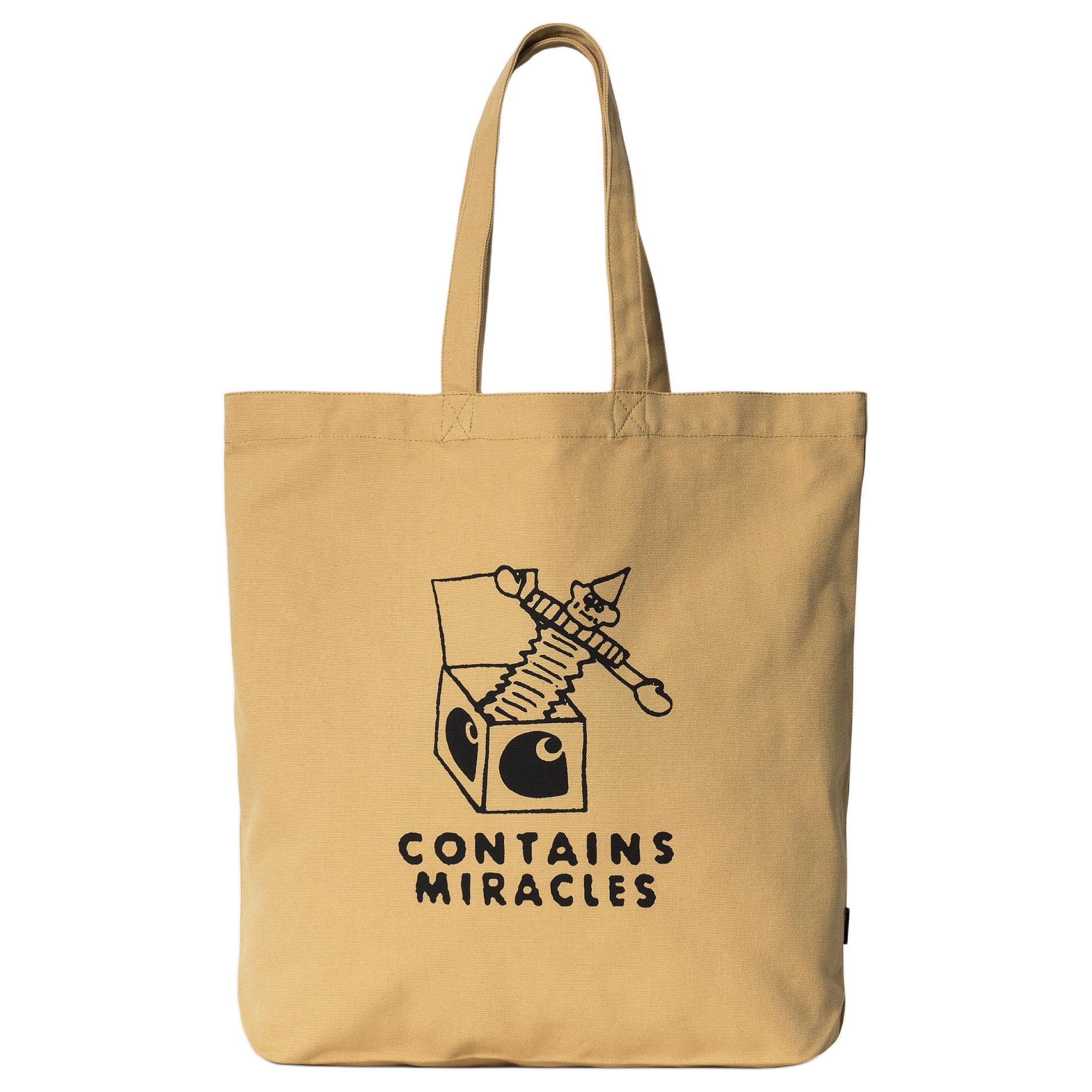 

Carhartt WIP Хлопковая сумка-шоппер, Brown Yellow