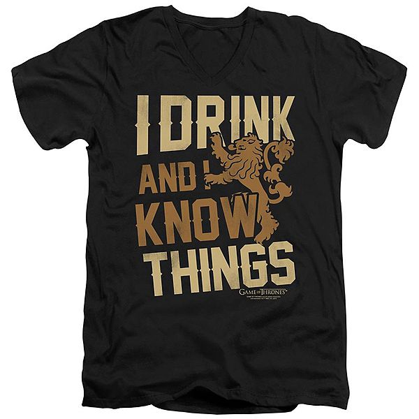 

Футболка с коротким рукавом Game of Thrones Know Things Licensed Character