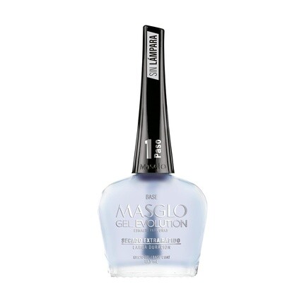 GEL EVOLUTION Лак для ногтей с эффектом геля Без УФ-лампы Срок службы до 12 дней Базовое верхнее покрытие 0,25 жидких унций Masglo — фото 2