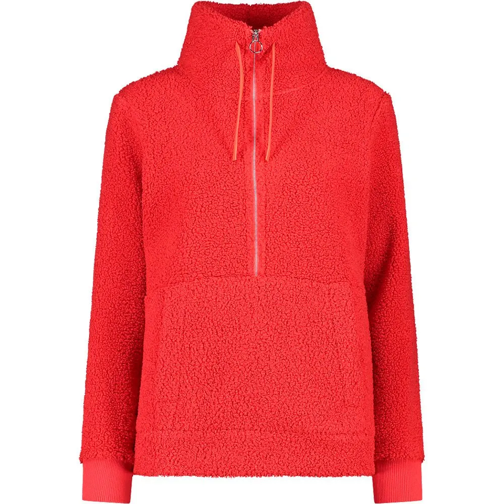 

Толстовка CMP 32P3806 half zip, красный