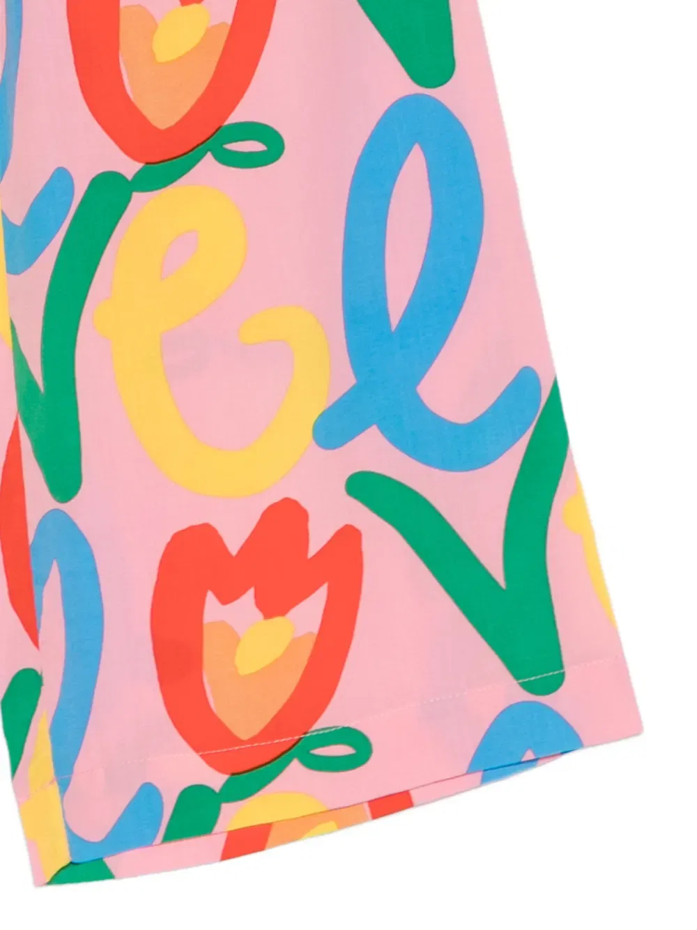 Брюки с цветочным принтом Stella Mccartney Kids, розовый — фото 3