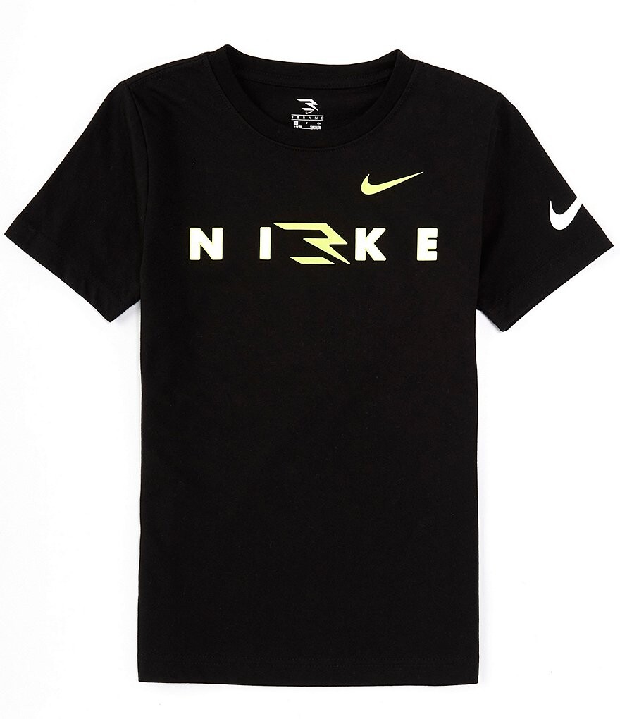 

Футболка с короткими рукавами и надписью Nike 3BRAND By Russell Wilson Big Boys 8–20, черный