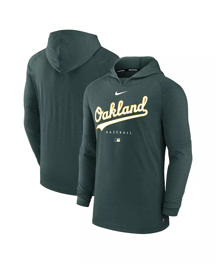 

Мужская худи Oakland Athletics Authentic Collection Early Work Tri-Blend Performance цвета вересковой зелени Nike