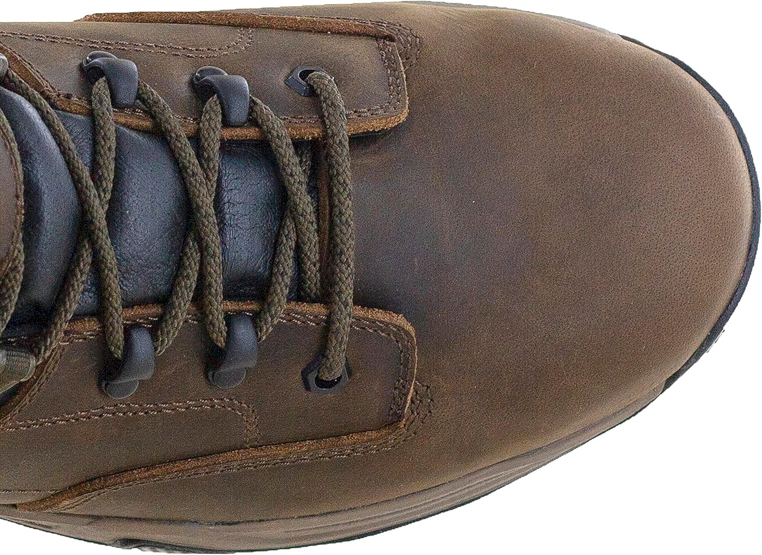 Мужские ботинки Northside Mens Garner Mid CT с композитным носком, водонепроницаемые - защита от электрических рисков, устойчивость к маслу и скольжению, стелька с эффектом памяти - верх из цельной кожи с межподошвой EVA, коричневый — фото 4