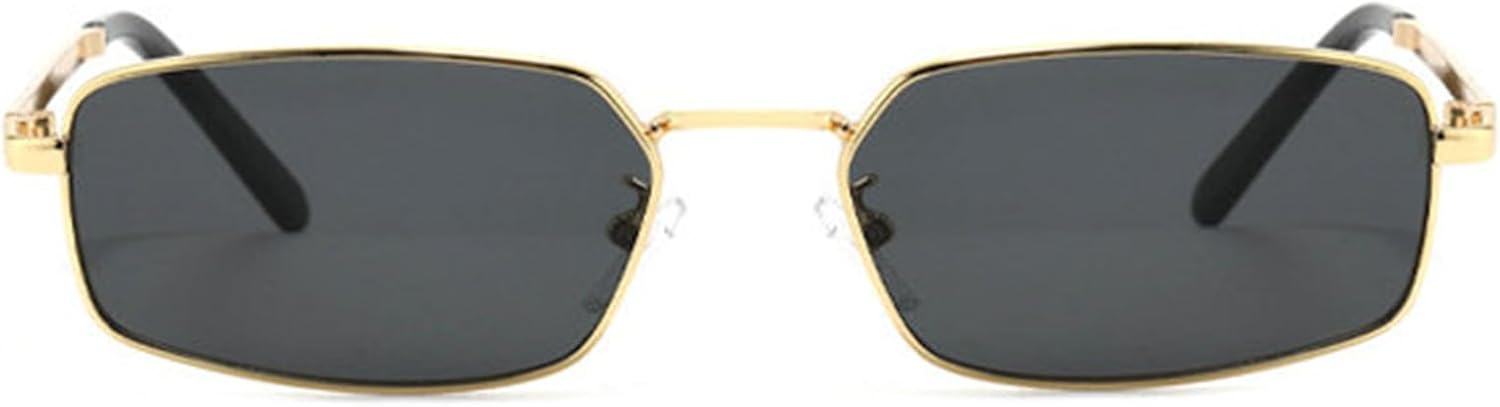 

Солнцезащитные очки Willochra в винтажном квадратном стиле для женщин и мужчин, роскошная металлическая оправа, модные прямоугольные солнцезащитные очки для женщин, стильные очки с защитой от УФ-излучения UV400, C1