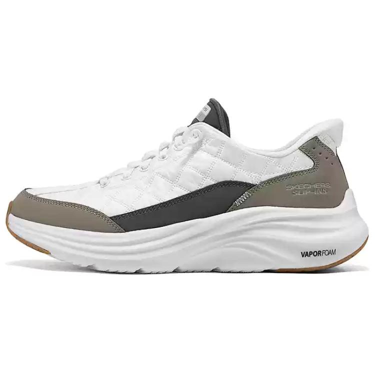 

Skechers СПОРТИВНЫЕ МУЖСКИЕ Кроссовки для быстрого и удобного ношения. Низкие повседневные туфли. Цвет: белый, серый