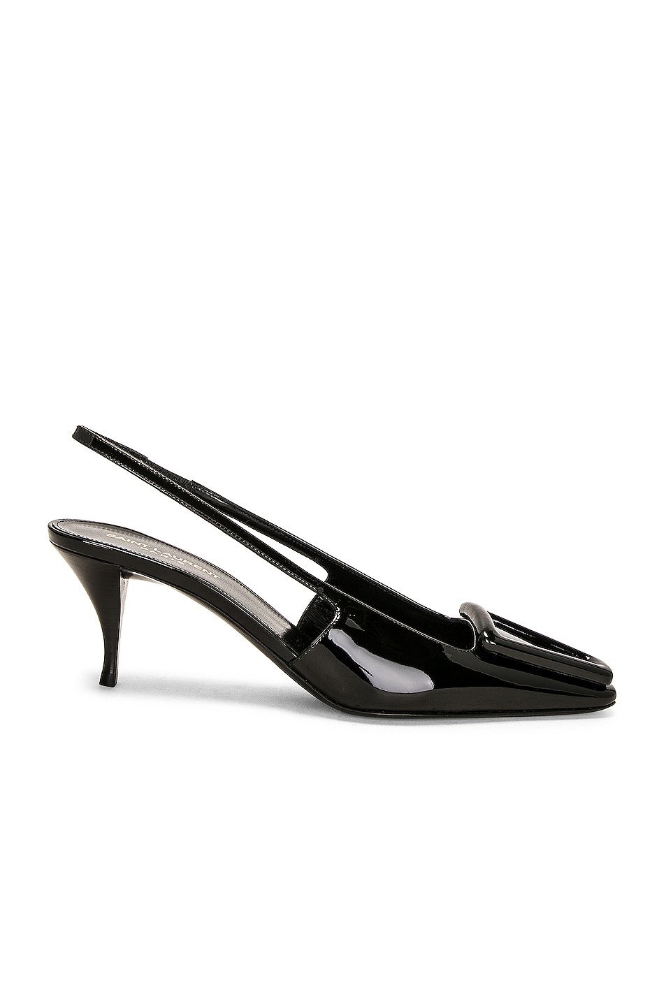 24 туфли-лодочки с ремешком на пятке Saint Laurent, цвет Nero