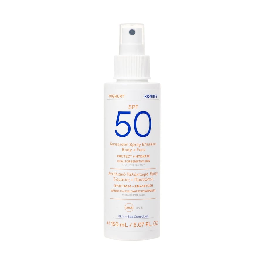 

Korres Yoghurt Защитная эмульсия-спрей для тела и лица SPF50 150 мл