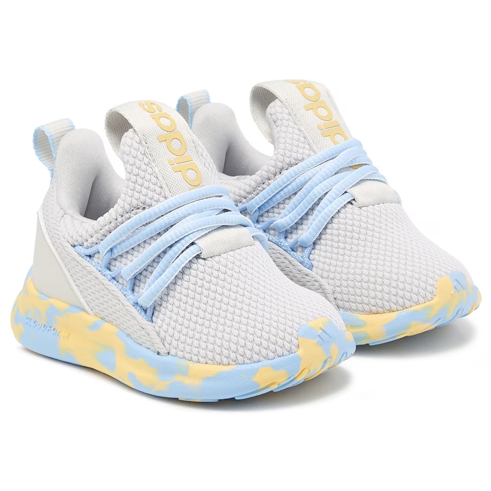 

Детская обувь на липучках Adidas lite racer adapt 7.0 для малышей, серый/синий/желтый