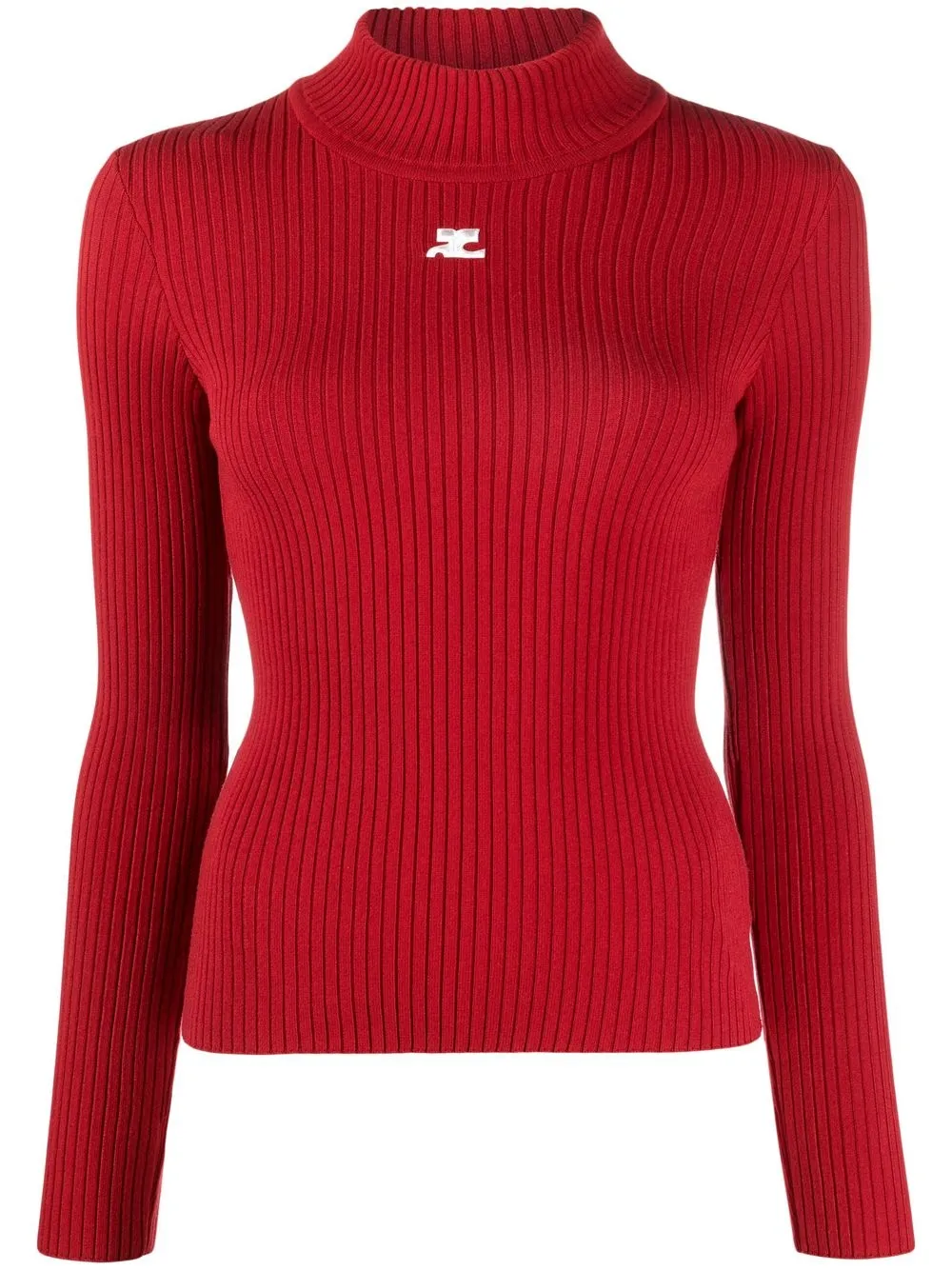 

Свитер Reedition в рубчик Courrèges, красный