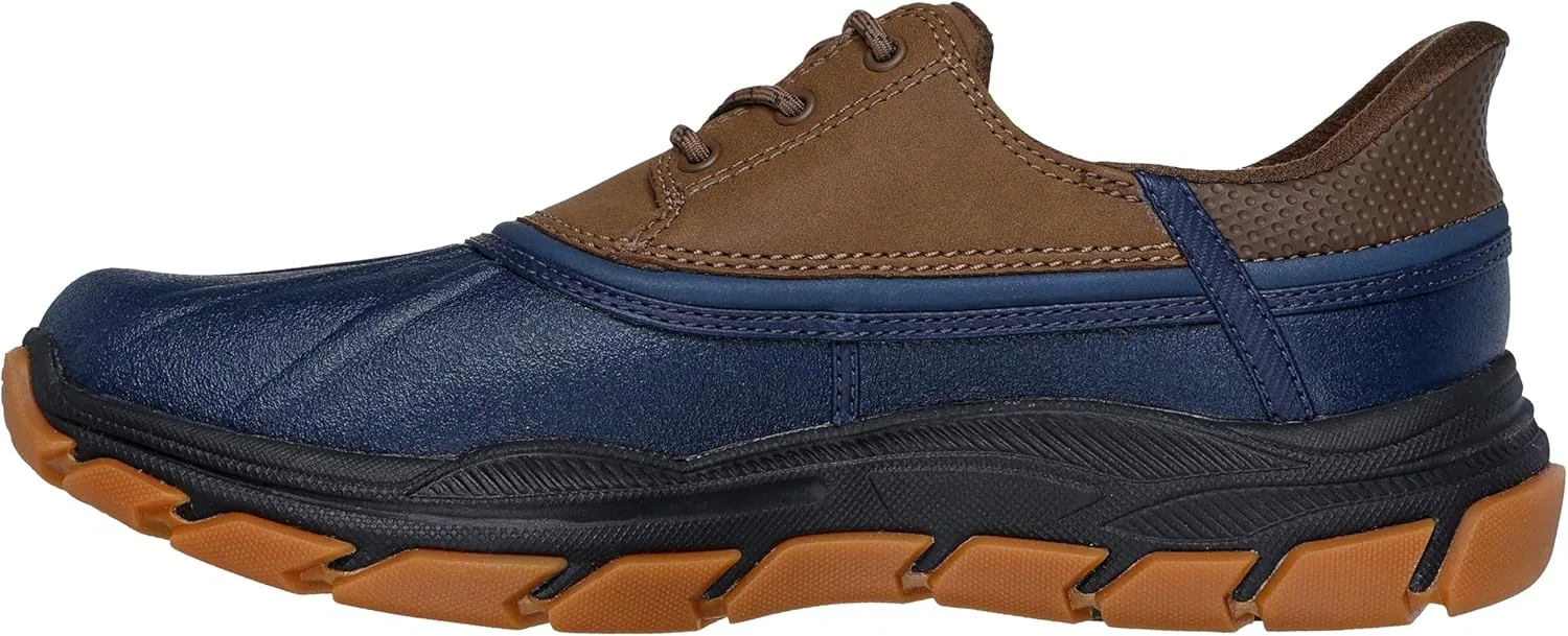 Кроссовки Skechers Men's X John Deere Respected Dancing Trainers, Navy Leather Duraleather Tan Trim — фото 2