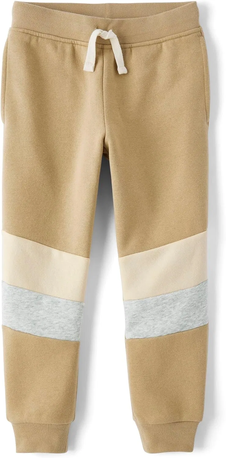 Спортивные брюки для мальчиков от The Children's Place, Sierra Tan Stripe
