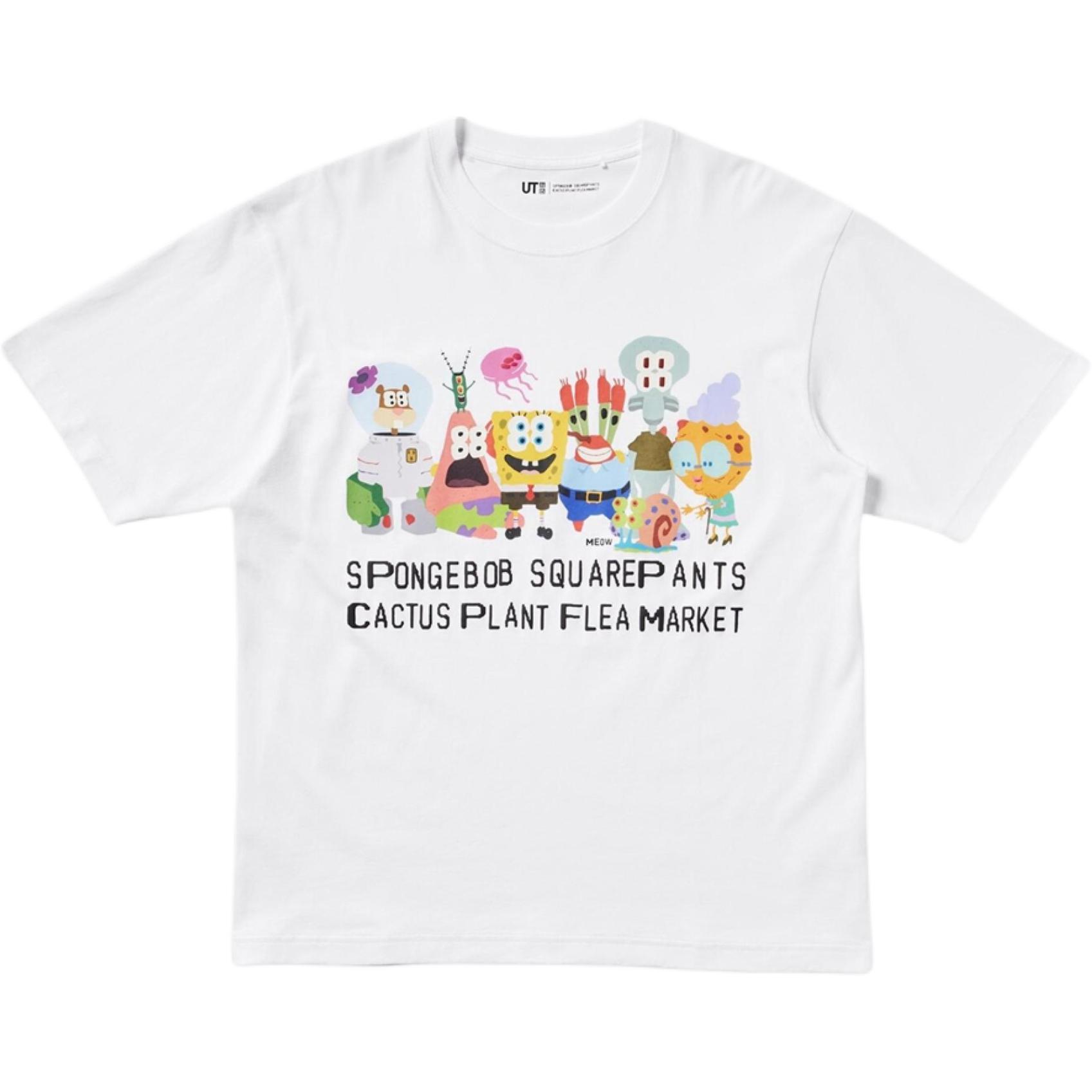 Футболка X Cpfm Spongebob Squarepants Ut Graphic Ii UNIQLO, белый — фото 3