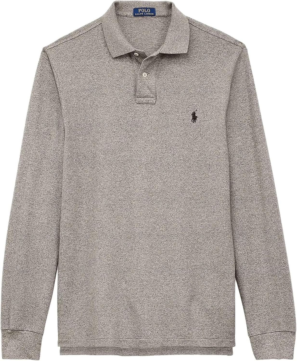 

Polo Ralph Lauren классический крой длинный рукав мягкий поло, Custom-Slim Canterbury Htr