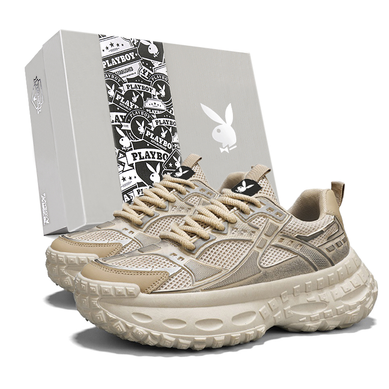 

Playboy Мужские низкие массивные кроссовки цвета хаки, цвет Khaki