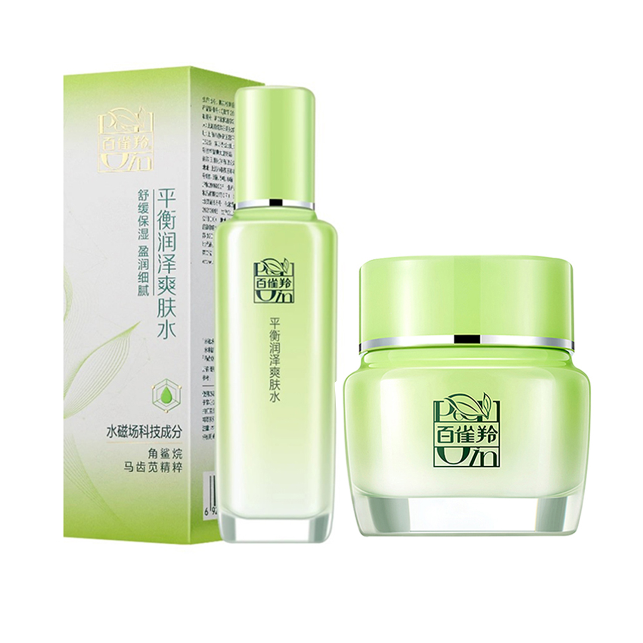 

Балансирующий тоник + увлажняющий крем-сыворотка 8 чашек воды 100мл+50г PECHOIN